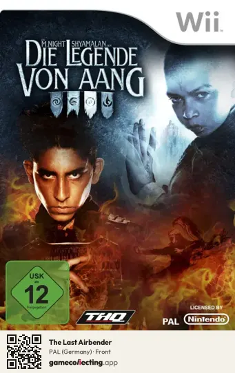 The Last Airbender Nintendo Wii, Germany box front