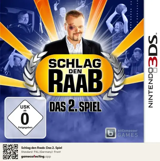 Schlag den Raab: Das 2. Spiel Nintendo 3DS, Germany box front