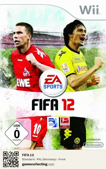 FIFA 12 Nintendo Wii, Germany box front