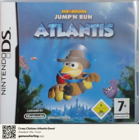 Crazy Chicken: Atlantis Quest Nintendo DS, PAL box front