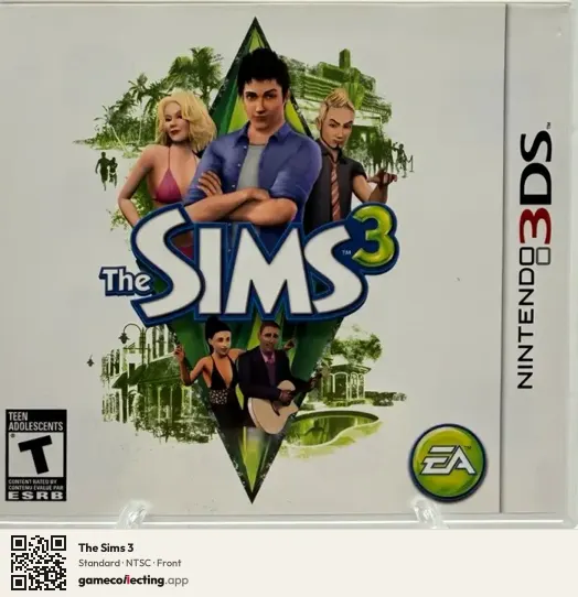 The Sims 3 Nintendo 3DS, NTSC box front