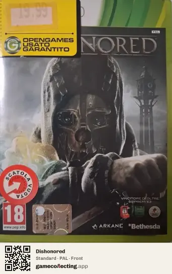 Dishonored Xbox 360, PAL box front