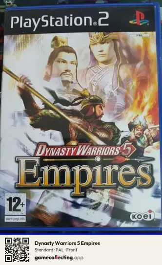 Dynasty Warriors 5 Empires PlayStation 2, PAL box front