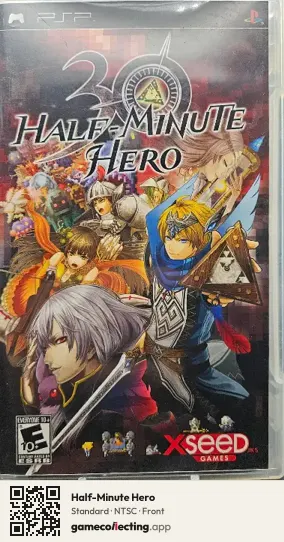 Half-Minute Hero PlayStation Portable, NTSC box front