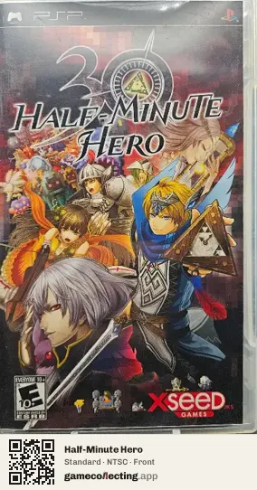 Half-Minute Hero PlayStation Portable, NTSC box front