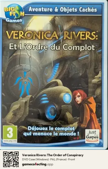 Veronica Rivers: The Order of Conspiracy Computer, France box front