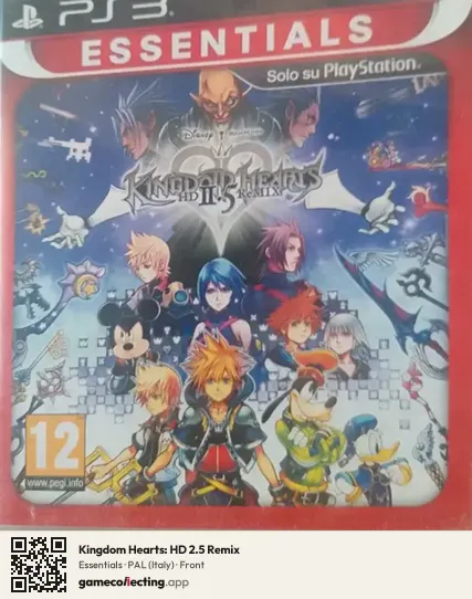 Kingdom Hearts: HD 2.5 Remix PlayStation 3, Italy box front
