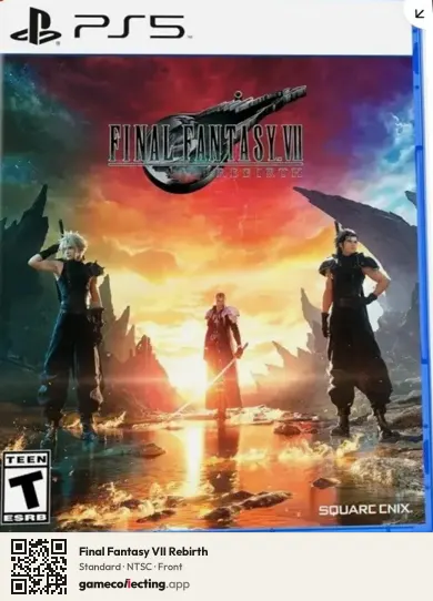 Final Fantasy VII Rebirth PlayStation 5, NTSC box front