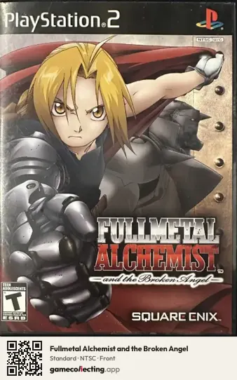 Fullmetal Alchemist and the Broken Angel PlayStation 2, NTSC box front