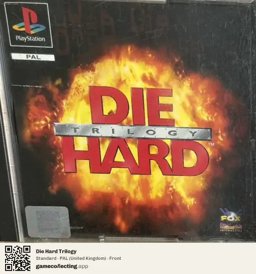 Die Hard Trilogy PlayStation, United Kingdom box front