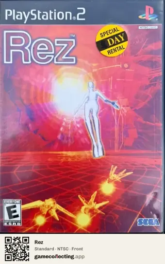 Rez PlayStation 2, NTSC box front