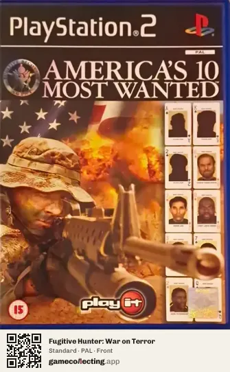 Fugitive Hunter: War on Terror PlayStation 2, PAL box front