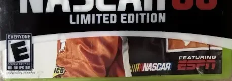 NASCAR 08, the ESRB box on its front