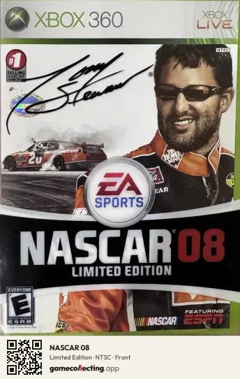 NASCAR 08 Xbox 360, NTSC box front