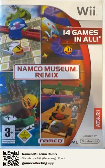 Namco Museum Remix Nintendo Wii, Germany box front
