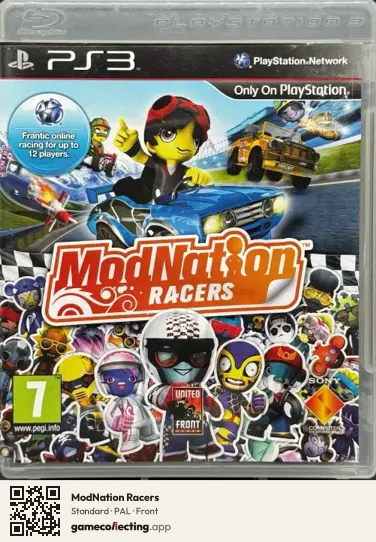 ModNation Racers PlayStation 3, PAL box front