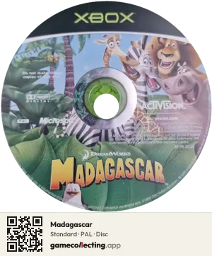 Madagascar Xbox, PAL disc