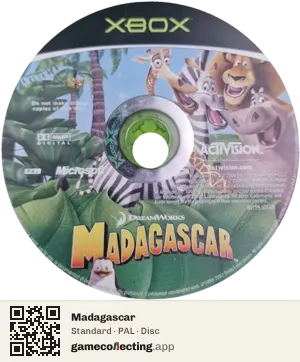 Madagascar Xbox, PAL disc