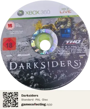 Darksiders Xbox 360, PAL disc