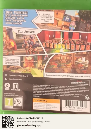 Asterix & Obelix XXL 2 Xbox One, Germany box back