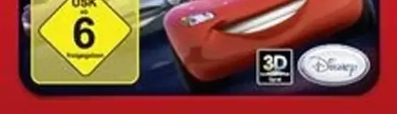 Disney/Pixar Cars 2, the USK square on its front