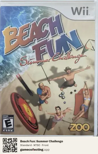 Beach Fun: Summer Challenge Nintendo Wii, NTSC box front