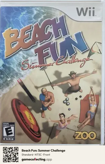 Beach Fun: Summer Challenge Nintendo Wii, NTSC box front