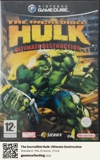The Incredible Hulk: Ultimate Destruction Nintendo GameCube, France box front