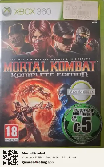 Mortal Kombat Xbox 360, PAL box front