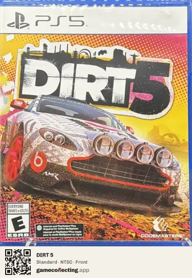 DIRT 5 PlayStation 5, NTSC box front
