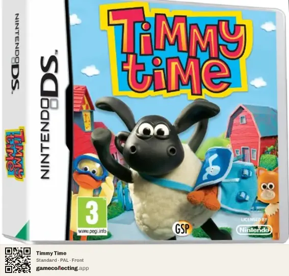 Timmy Time Nintendo DS, PAL box front