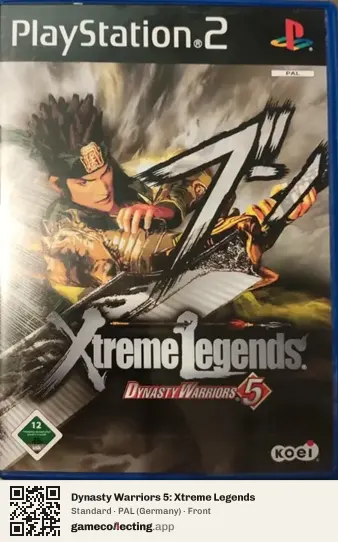 Dynasty Warriors 5: Xtreme Legends PlayStation 2, Germany box front