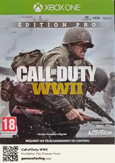 Call of Duty: WWII Xbox One, France box front