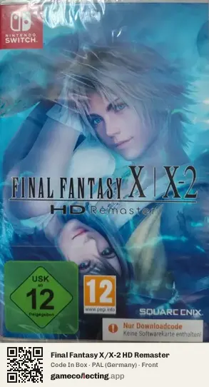 Final Fantasy X/X-2 HD Remaster Nintendo Switch, Germany box front