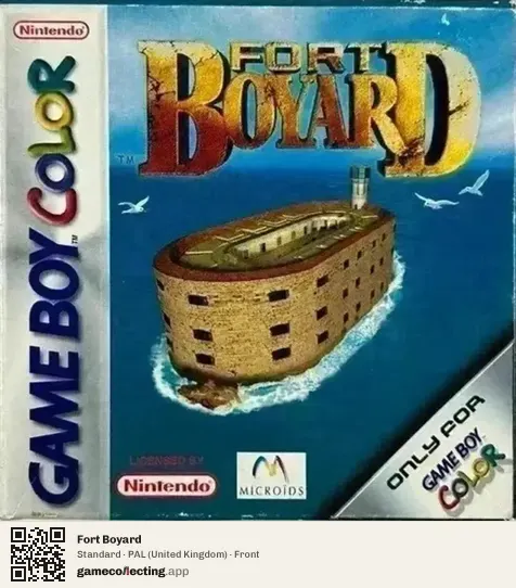 Fort Boyard Game Boy Color, United Kingdom box front