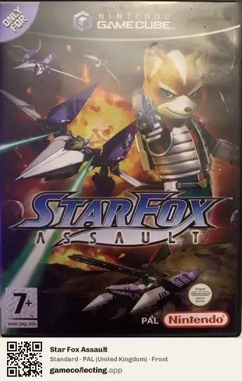 Star Fox Assault Nintendo GameCube, United Kingdom box front