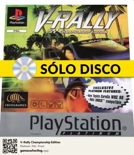 V-Rally Championship Edition PlayStation, PAL box front