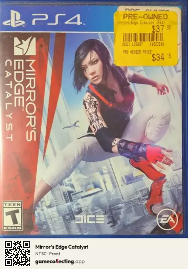 Mirror's Edge Catalyst PlayStation 4, NTSC box front