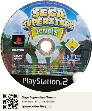 Sega Superstars Tennis PlayStation 2, PAL disc