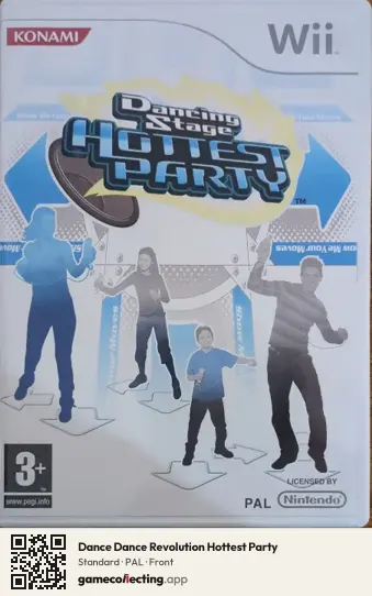 Dance Dance Revolution Hottest Party Nintendo Wii, PAL box front