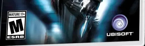 Assassin's Creed, the ESRB box on its front