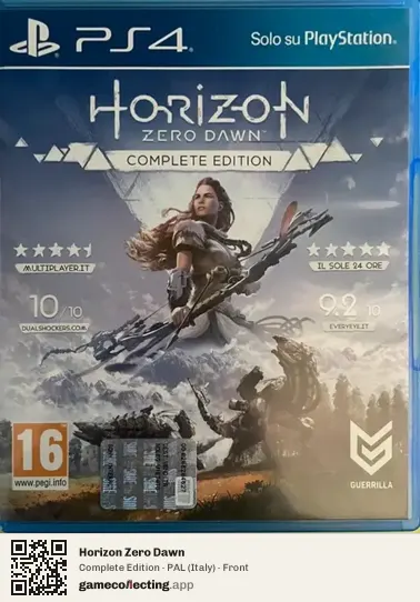 Horizon Zero Dawn PlayStation 4, Italy box front