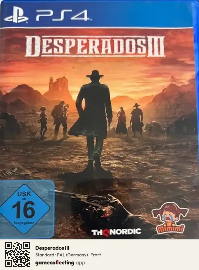 Desperados III PlayStation 4, Germany box front