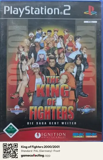 King of Fighters 2000/2001 PlayStation 2, Germany box front