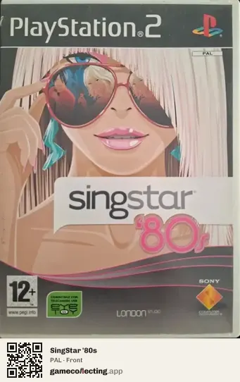 SingStar '80s PlayStation 2, PAL box front