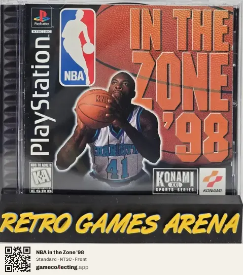NBA in the Zone '98 PlayStation, NTSC box front