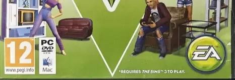 The Sims 3: 70s, 80s & 90s Stuff, the USK square on its front