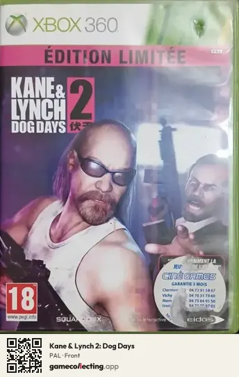 Kane & Lynch 2: Dog Days Xbox 360, PAL box front
