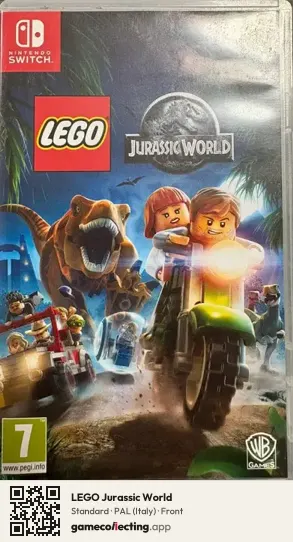 LEGO Jurassic World Nintendo Switch, Italy box front