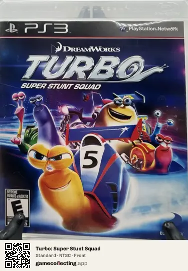 Turbo: Super Stunt Squad PlayStation 3, NTSC box front